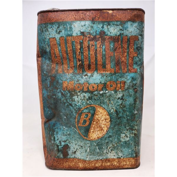 Vintage B/A Autolene Motor Oil Tin