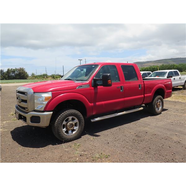 2015 Ford F250 Super Crew 4WD Pickup Truck, 61293 Miles, Lic. 333KBR, Starts & Runs (See Video)