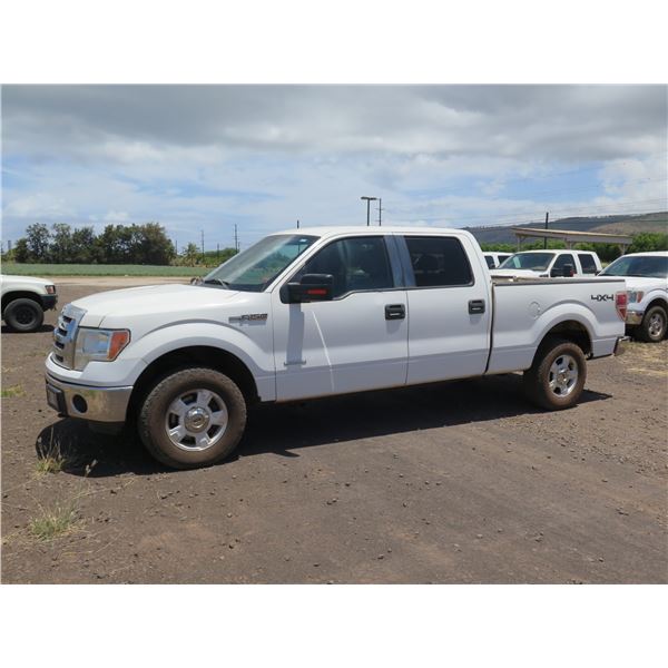 2012 Ford F150 Super Crew 4WD Pickup Truck, 43311 Miles, Lic. 481KBP, Starts & Runs (See Video)