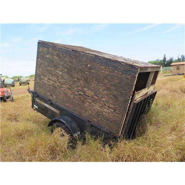 Utility Trailer with Plywood Box