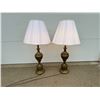 Image 4 : BRASS LAMPS, MATCHING PAIR - WORK