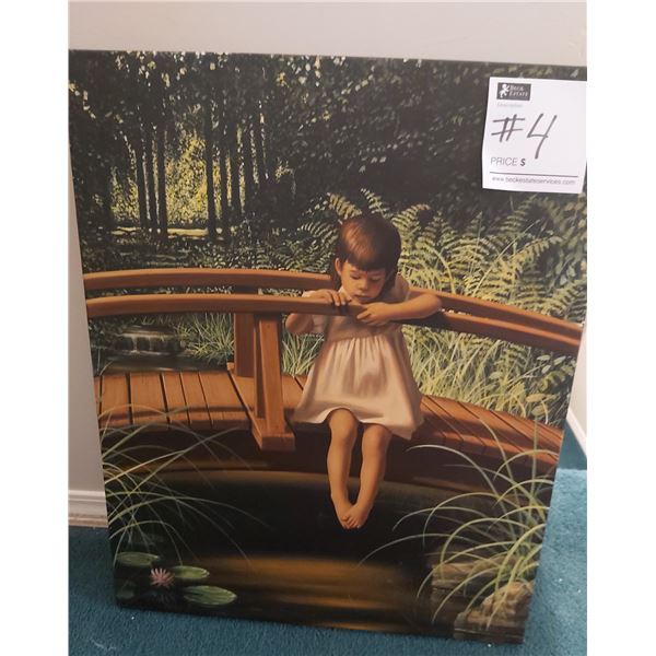 "Sur Le Pont" Print by Dame Plante (16" x 20")