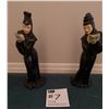 Image 1 : 2 x Japanese Wooden Figurines