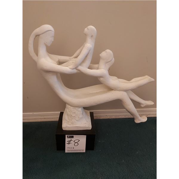 Austin Sculpture of Mother and Children (19"W x 18"H)