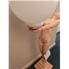Image 3 : Marble-Look Woman Lamp (17"W x 32"H)