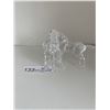 Image 1 : Pair Of Crystal Horses