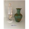 Image 1 : Brass Vase & Royal Doulton 1960s-Penny Figurine