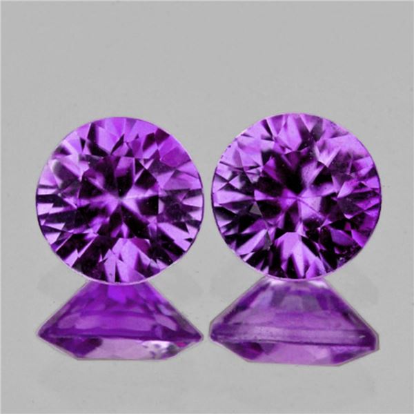 Natural Purple Sapphire Pair {Flawless-VVS1}