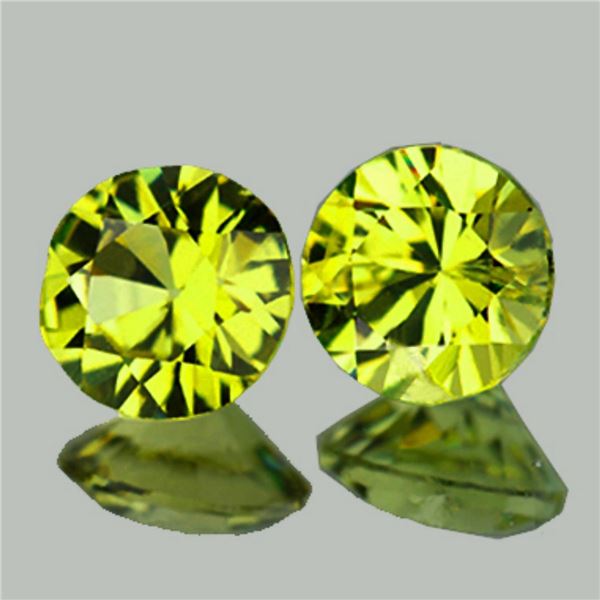 Natural Canary Yellow Mali Garnet Pair {Flawless-VVS}