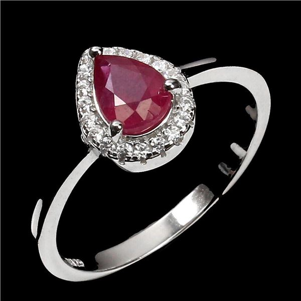 Natural Pigeon Blood Red Ruby Ring