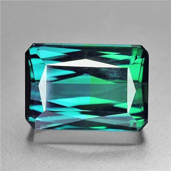 Natural Rare Bi Color Green Blue Tourmaline{Flawless-VVS}