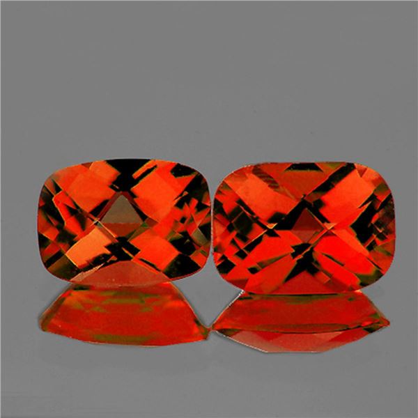 Natural Reddish Orange Andesine Pair [Flawless-VVS]