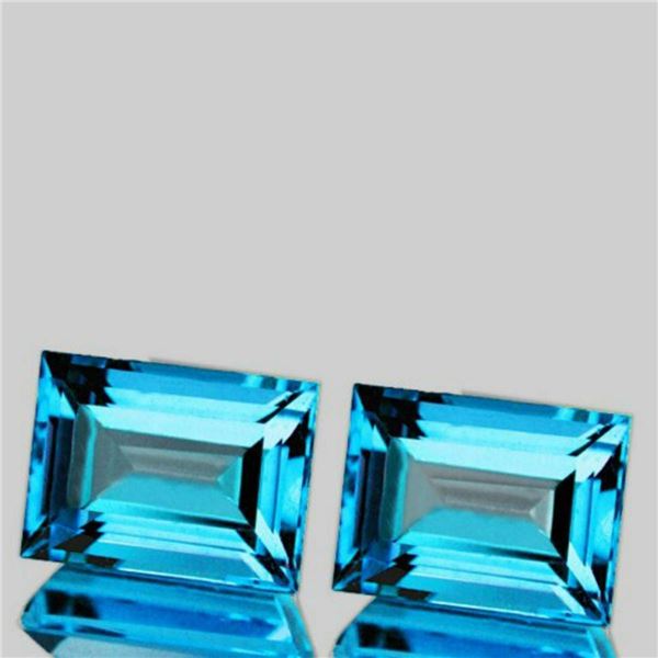 NATURAL BABY SWISS BLUE TOPAZ PAIR 12x9 MM [IF-VVS]