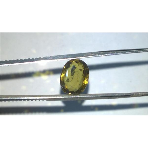 Natural Olive Green Sapphire 3.62 Carats