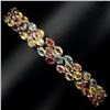 Image 1 : Natural Multi-color Fancy Sapphire Bracelet