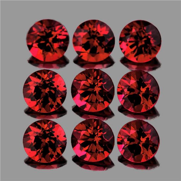 Natural Burma Dark Red Spinel 9 Pcs{Flawless-VVS1}