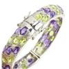 Image 1 : Natural Unheated Amethyst Peridot Bangle