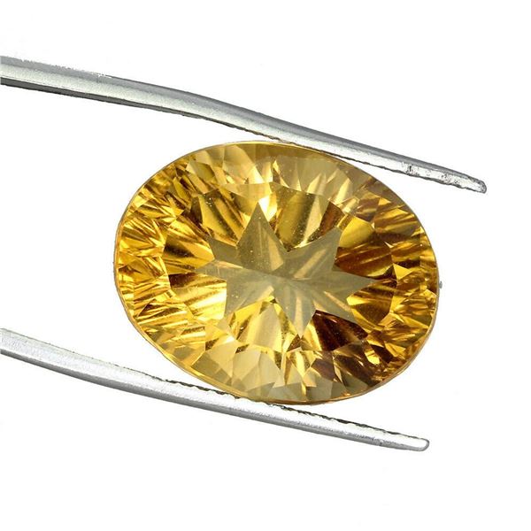 Natural  Brazil Yellow Citrine 25.20 Cts - Untreated