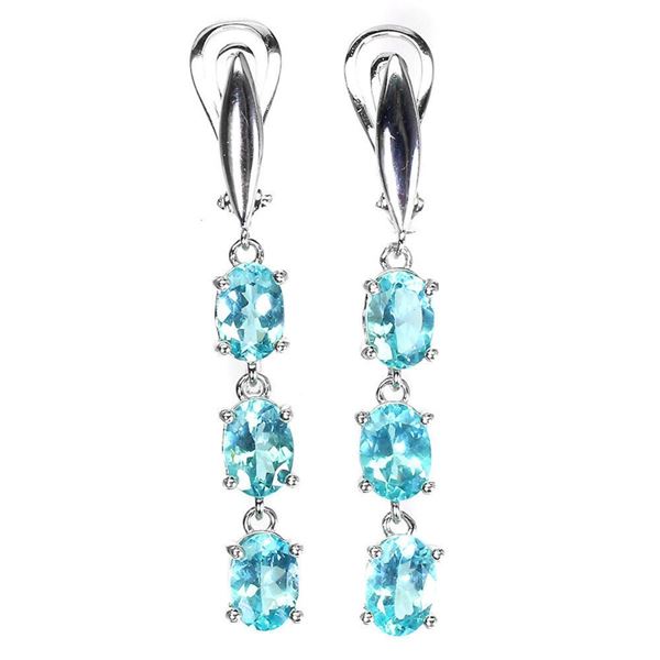 Natural Unheated Apatite Earrings