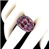 Image 1 : Natural Rhodolite Garnet Sapphire Tanzanite Ring