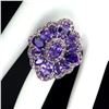 Image 1 : Natural Amethyst & Rhodolite Garnet Ring