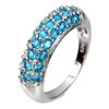 Image 1 : Natural Brazil Paraiba Blue  Apatite Ring