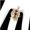 Image 3 : Natural Tourmaline &  Aquamarine  Ring