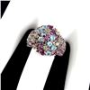 Image 1 : Natural Rhodolite Garnet  Apatite Peridot Ring