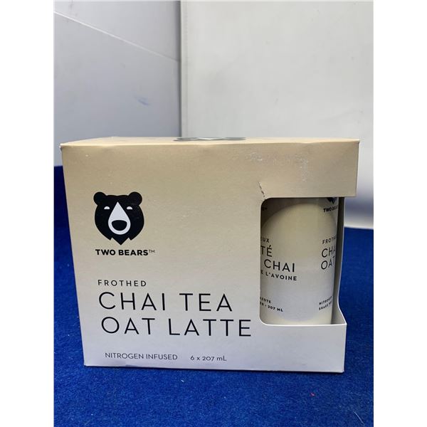 Two Bears Frothed Chai Tea Oat Latte-Nitrogen Infused (6 x 207ml)