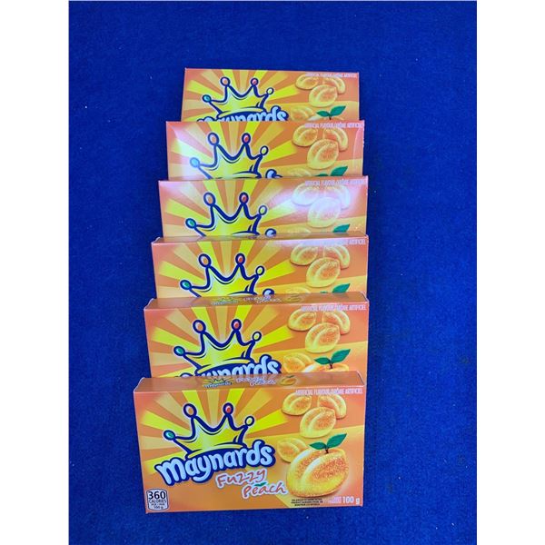 Maynards Fuzzy Peach Candy (6 x 100g)
