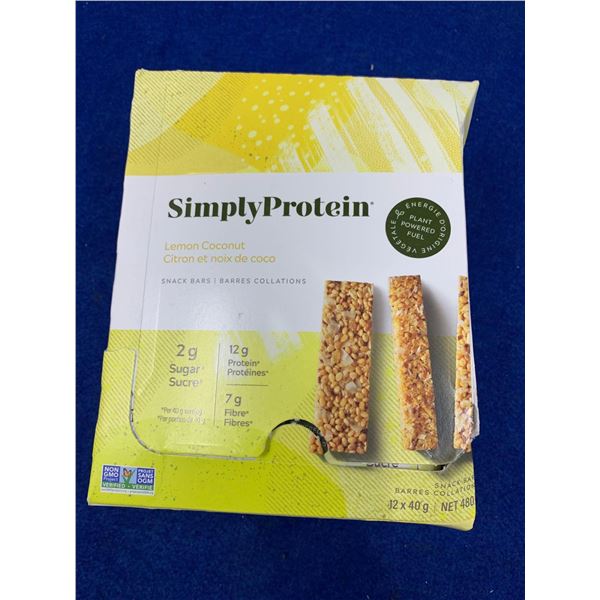 Simply Protein Lemon Coconut Snack Bars (12 x 40g)