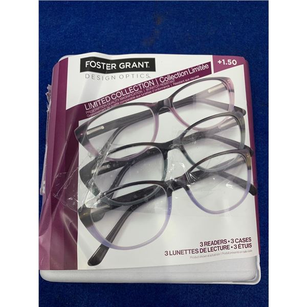 Foster Grant Limited Collection Readers 3pk (1.50)