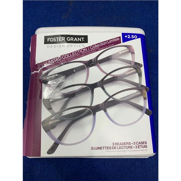 Foster Grant Limited Collection Readers 3pk (2.50)