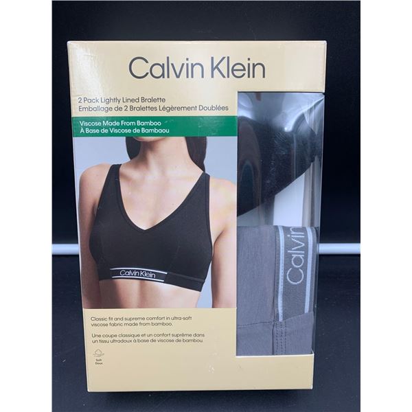 Calvin Klein 2pk Lightly Lined Bralette (M)