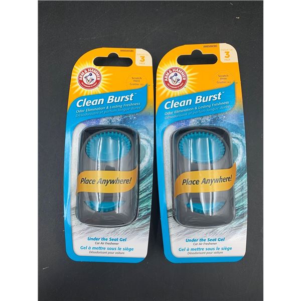 Arm & Hammer Clean Burst Under the Seat Gel Car Freshener (2ct)
