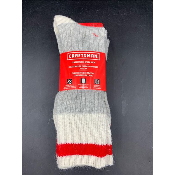Craftsman Classic Wool Work Socks 3pk (size 10-13)