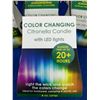 Image 2 : Lot of 5 Color Changing Citronella Candles