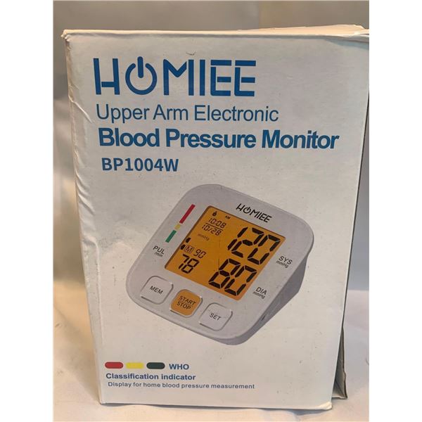 Homiee: Upper Arm Electronic Blood Pressure Monitor