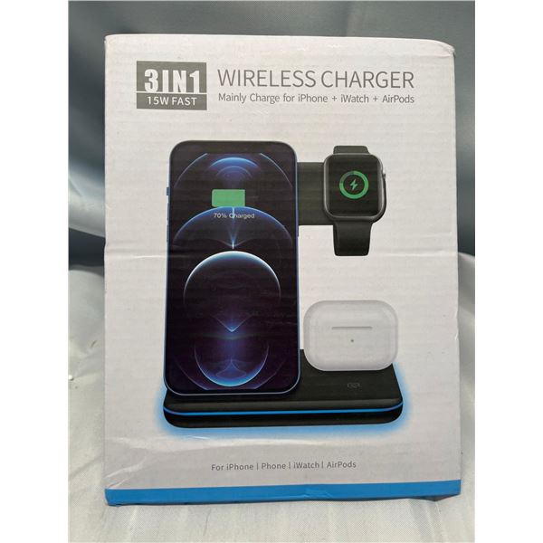 3in1 Wireless Charger for Apple iphone, watch and airpods