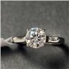Image 1 : 10K White Gold White Moissanite Test Like Diamond Looks Better(1ct) Moissanite(0.02ct) Ring (~Size 7