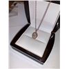 Image 3 : Rose oval cut 1.0 carat solitaire Oendant & Chain Set