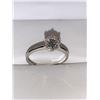 Image 3 : Moissanite Solitaire ,80 Carat Ladies Engagement Ring set in .925 Silver