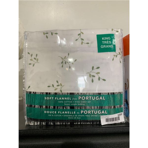 Soft Flannel From Portugal 100% Cotton King Set