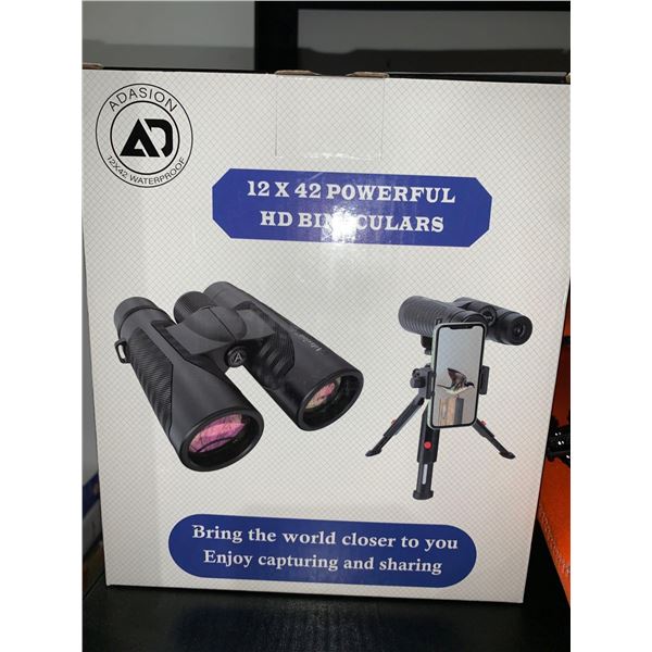 Adasion 12x42 Waterproof Powerful HD Binoculars