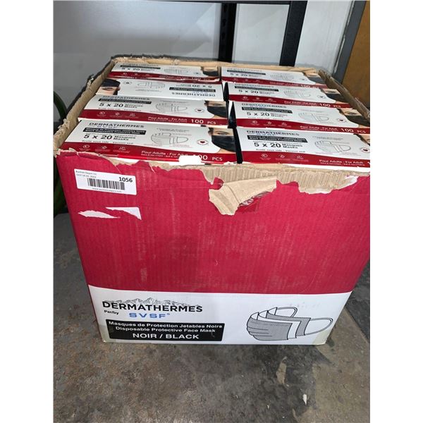 Dermathermes SVSF Black Adult Masks 100pc x 24 boxes