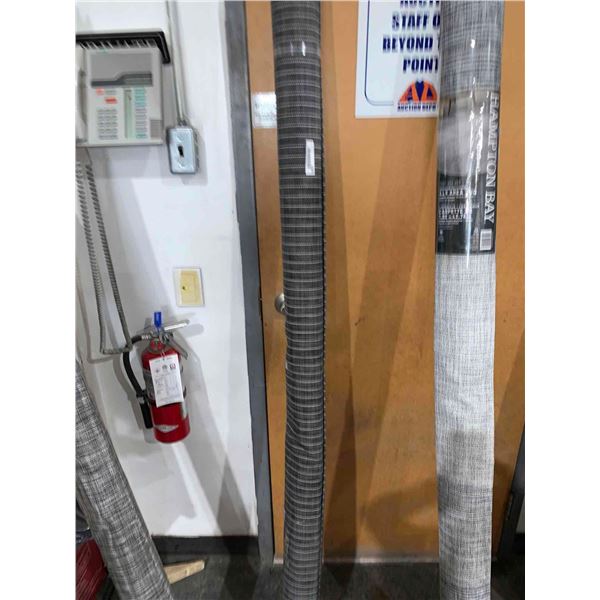 Hampton Bay Area Rug 6'x9' Indoor / outdoor Charcoal w/ White Stripes