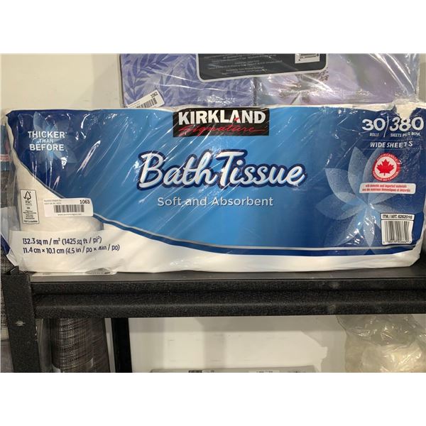 Kirkland Bath Tissue 30 Rolls / 380 Sheets per Roll