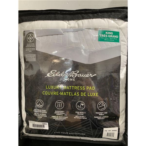 Eddie Bauer Luxury Matress Pad King Size