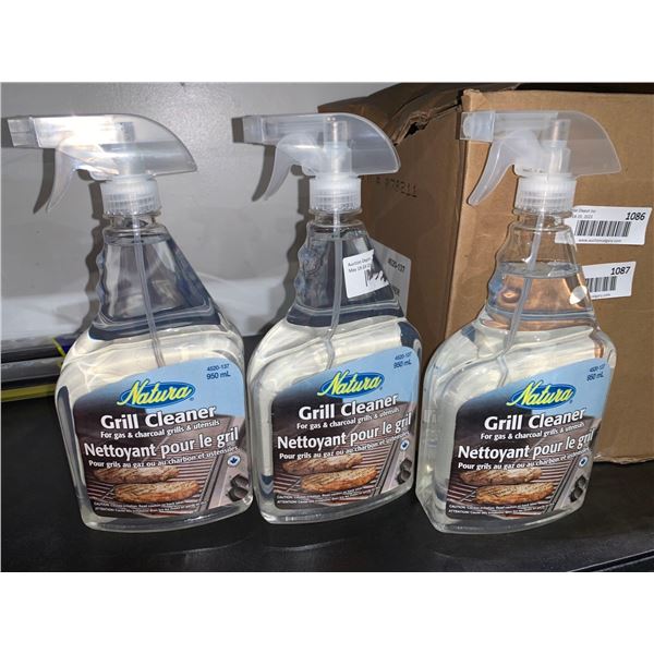 Natura Grill Cleaner for Gas + Charcoal Grills & Utensils 3 x 950ml