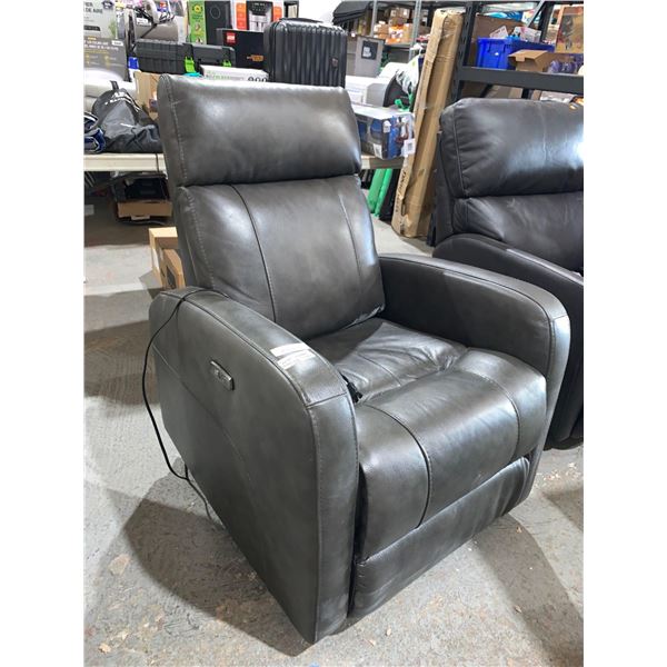 Contemporary Power Swivel Glider Recliner with USB